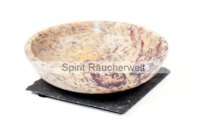 Dhara Räucherschale aus Speckstein - Durchmesser 13cm