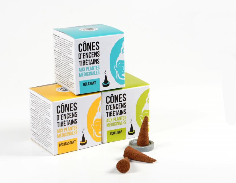 3er-Set von Dr. Dolkar - Tibetische Räucherkegel | Aromandise - Les Encens du Monde