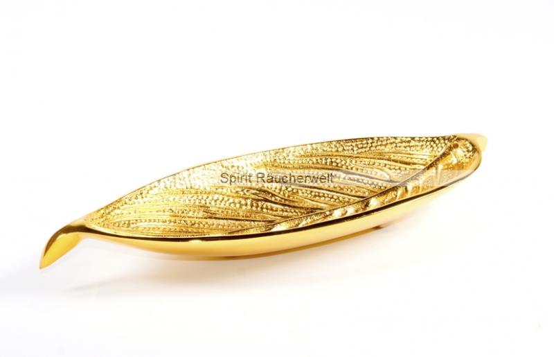 Blatt vergoldet - exklusiver Räucherstäbchenhalter