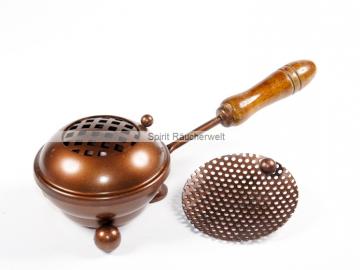 Räucherpfanne Weihrauchpfanne kupferfarben D 11 cm