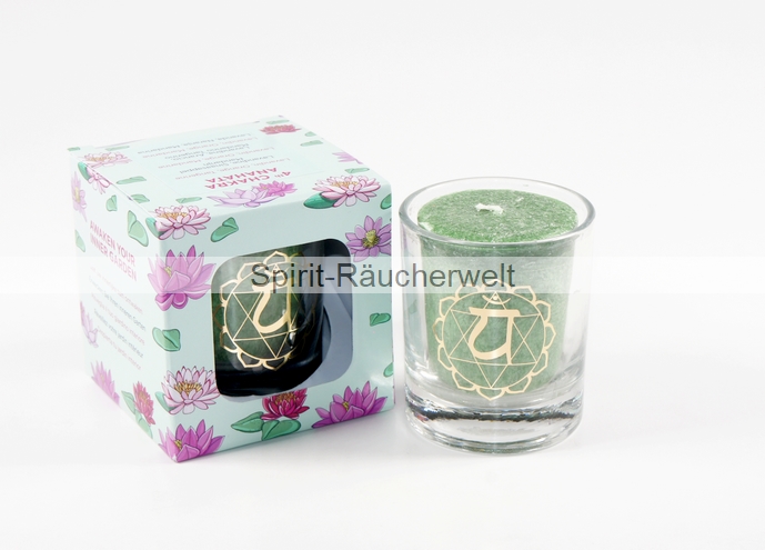 4. Chakra - Duftkerze mit naturreinen ätherischen Ölen | Faire Trade