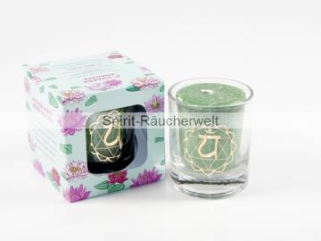 4. Chakra - Duftkerze mit naturreinen ätherischen Ölen | Faire Trade