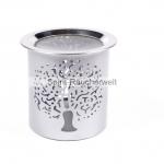 Baum des Lebens Metall Räucherstövchen mit Edelstahlsieb
