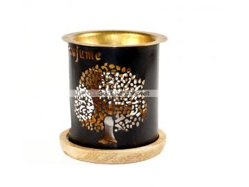 Aromafume Duftlampe Baum des Lebens - Windlicht aus Metall