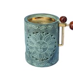 Sonne grau - höhenverstellbares Räucherstövchen aus Speckstein